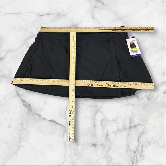 Anne Cole Womens Banded Side Slit Skirted Stretch Swim Bottom Size XXL - Picture 4 of 16